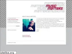 Sites similar to musicmatters.de