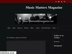 Sites similar to musicmattersmagazine.com