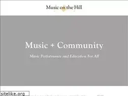 Sites similar to musiconthehillct.org