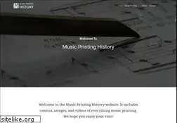 Sites similar to musicprintinghistory.org