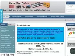 Sites similar to musicshoponline.cz