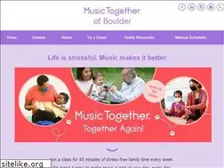 Sites similar to musictogetherboulder.com