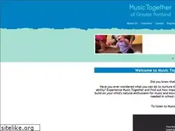 Sites similar to musictogetherofgreaterportland.com