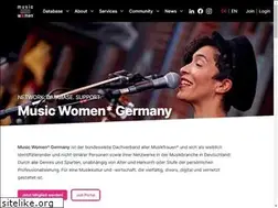 Sites similar to musicwomengermany.de
