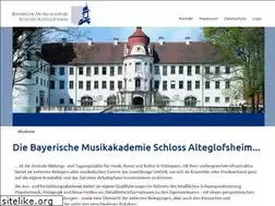 Sites similar to musikakademie-alteglofsheim.de