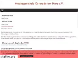 Sites similar to musikgemeinde-osterode.de