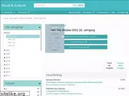 Sites similar to musikundaesthetik.de
