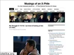 Sites similar to musingsofanxphile.wordpress.com