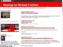 Sites similar to musingsonmichaelcrichton.com