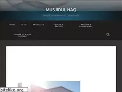 Sites similar to musjidulhaq.com