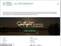 Sites similar to muskokacommunityfoundation.ca