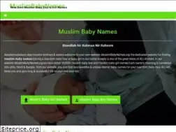 Sites similar to muslimbabynames.org