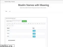 Sites similar to muslimname.info