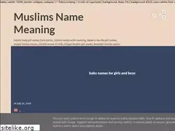 Sites similar to muslimsnamemeaningz.blogspot.com