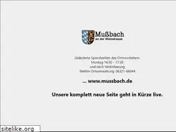 Sites similar to mussbach.de