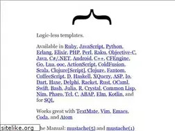 Sites similar to mustache.github.io