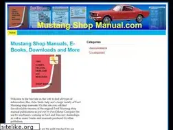 Sites similar to mustangshopmanual.com