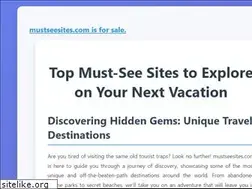 Sites similar to mustseesites.com