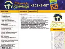 Sites similar to muzeumokejszakajakecskemet.hu