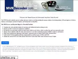 Sites similar to mvrdecoder.com