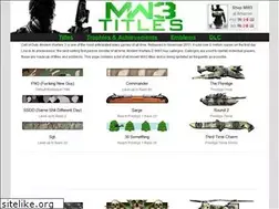 Sites similar to mw3titles.com