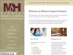 Sites similar to mwsurgicalhospital.com