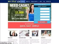 Sites similar to my-titleloans.com