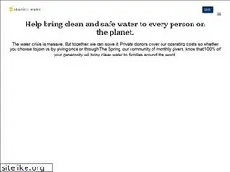 Sites similar to my.charitywater.org