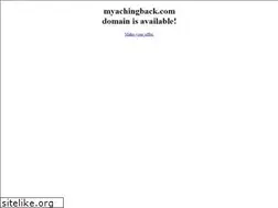Sites similar to myachingback.com