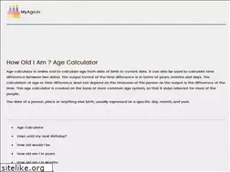 Sites similar to myage.io