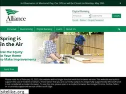 Sites similar to myalliancebank.com