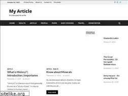 Sites similar to myarticle.co.in