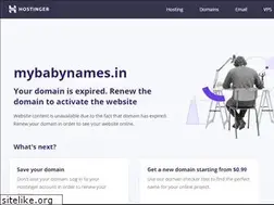 Sites similar to mybabynames.in