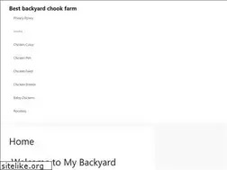Sites similar to mybackyardchickenfarm.com