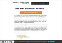 Sites similar to mybestsubwoofer.com