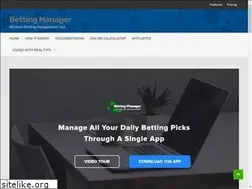 Sites similar to mybettingmanager.com