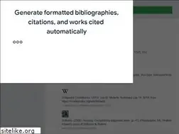 Sites similar to mybib.com
