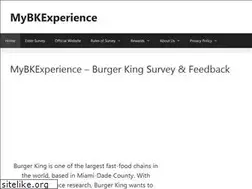 Sites similar to mybkexperience.net