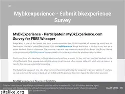 Sites similar to mybkexperience.org