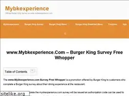 Sites similar to mybkexperience.site
