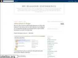 Sites similar to mybloggerexperience.blogspot.com