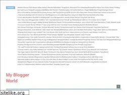 Sites similar to mybloggerworld.net
