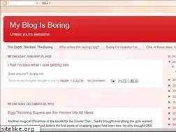 Sites similar to myblogisboring.com