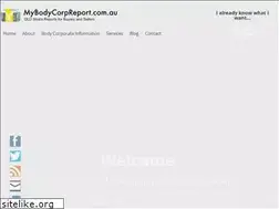 Sites similar to mybodycorpreport.com.au