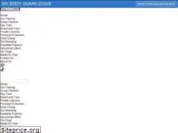 Sites similar to mybodyguarddogs.com