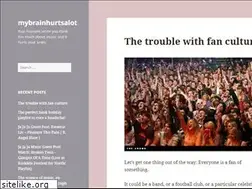 Sites similar to mybrainhurtsalot.com