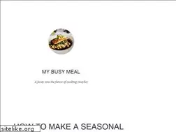 Sites similar to mybusymeal.com