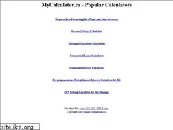 Sites similar to mycalculator.ca