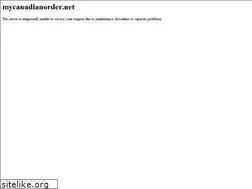 Sites similar to mycanadianorder.net