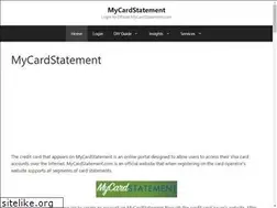 Sites similar to mycardstatement.pro